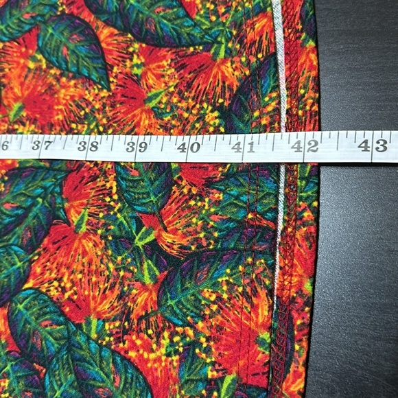 Lularoe Amelia dress. Red orange and green leaves. Size XL - Picture 6 of 6